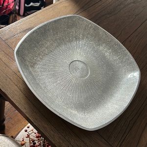 Silver sparkly platter